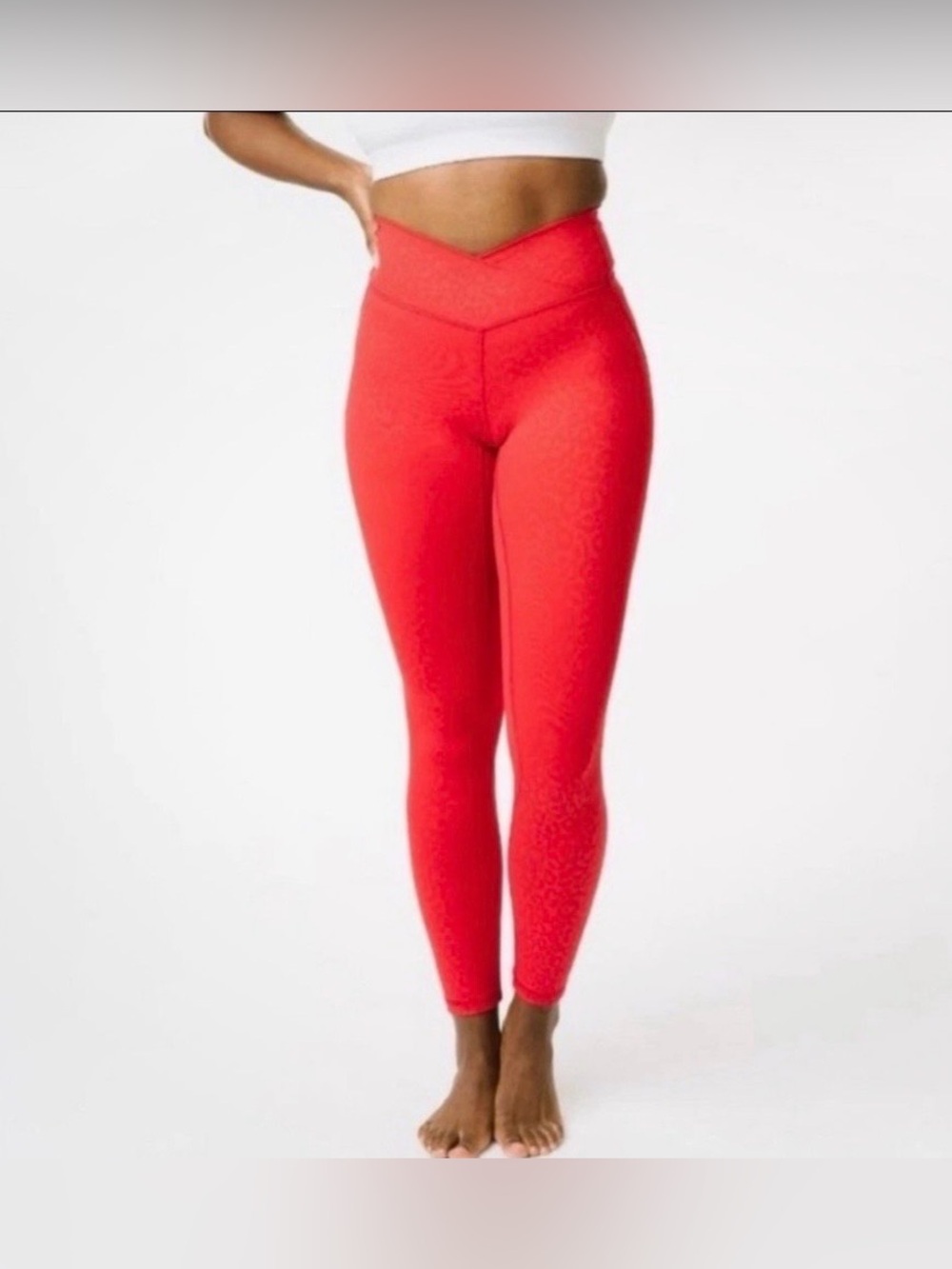 Zyia Active Red Leopard legging